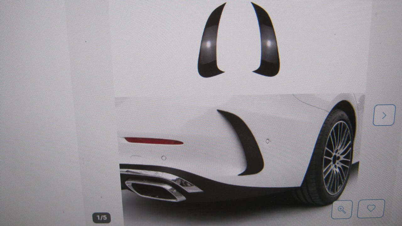 NIEUW VOOR DE MERCEDES W206  AERO SPOILERS EN LED DEUR VERLICHTING