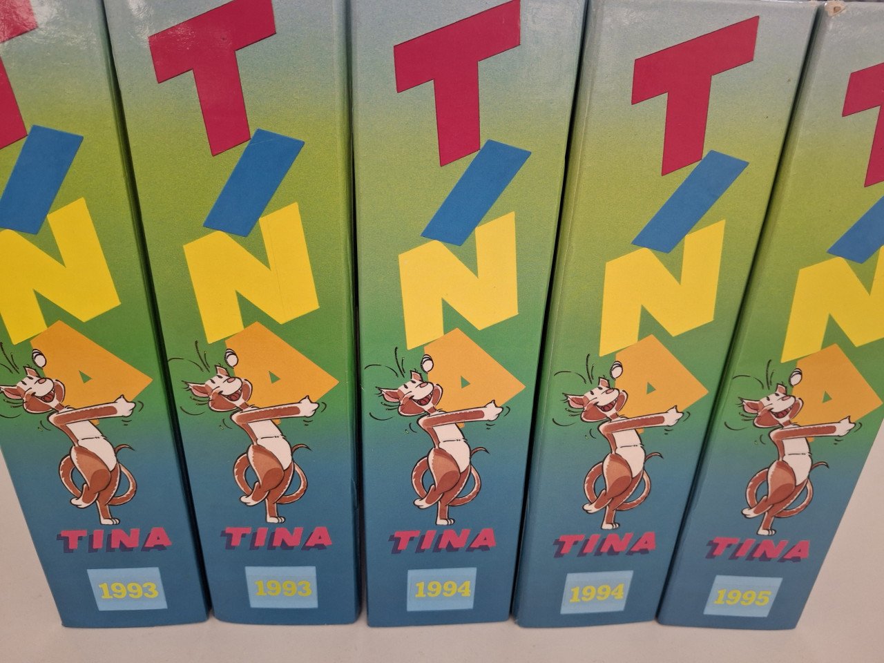 5 x verzamelmap Tina 1993, 1994 en 1995