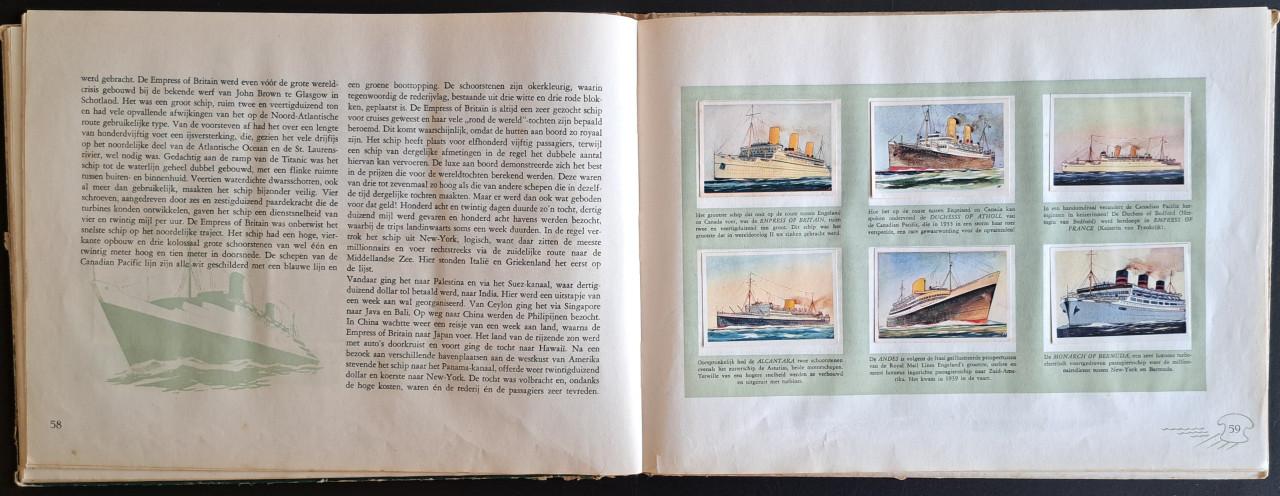 OCEAANREUZEN met Hooimeijer plakplaatjes compleet - 1953