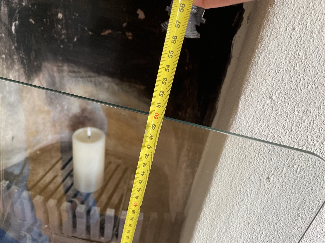 Haardscherm glas