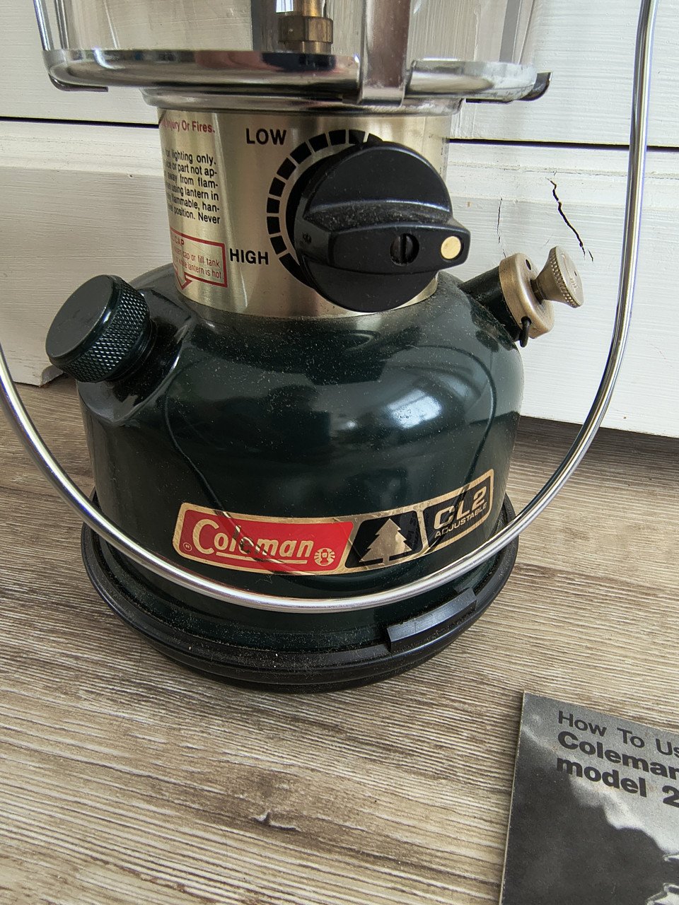 Prachtige Coleman olielamp, Coleman CL2, 288-700, IZGS!
