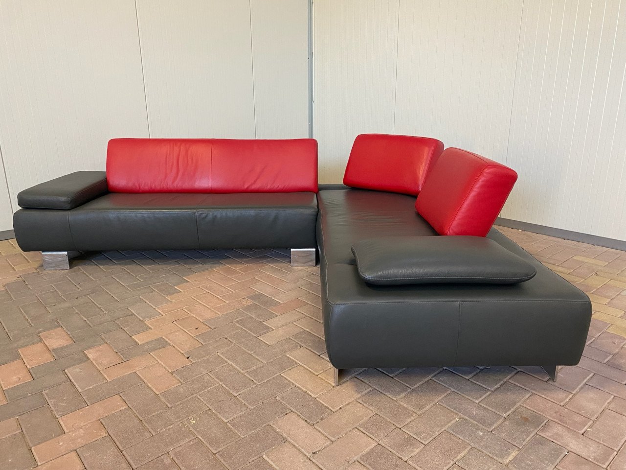 GRATIS LEVERING HEEL NL Design Montel Echt Leer Hoekbank