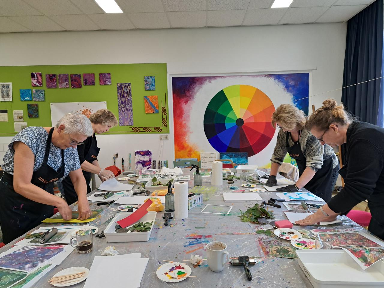Workshop Botanisch printen op de gelplaat