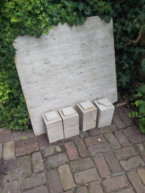 GRATIS massief MARMEREN TAFEL
