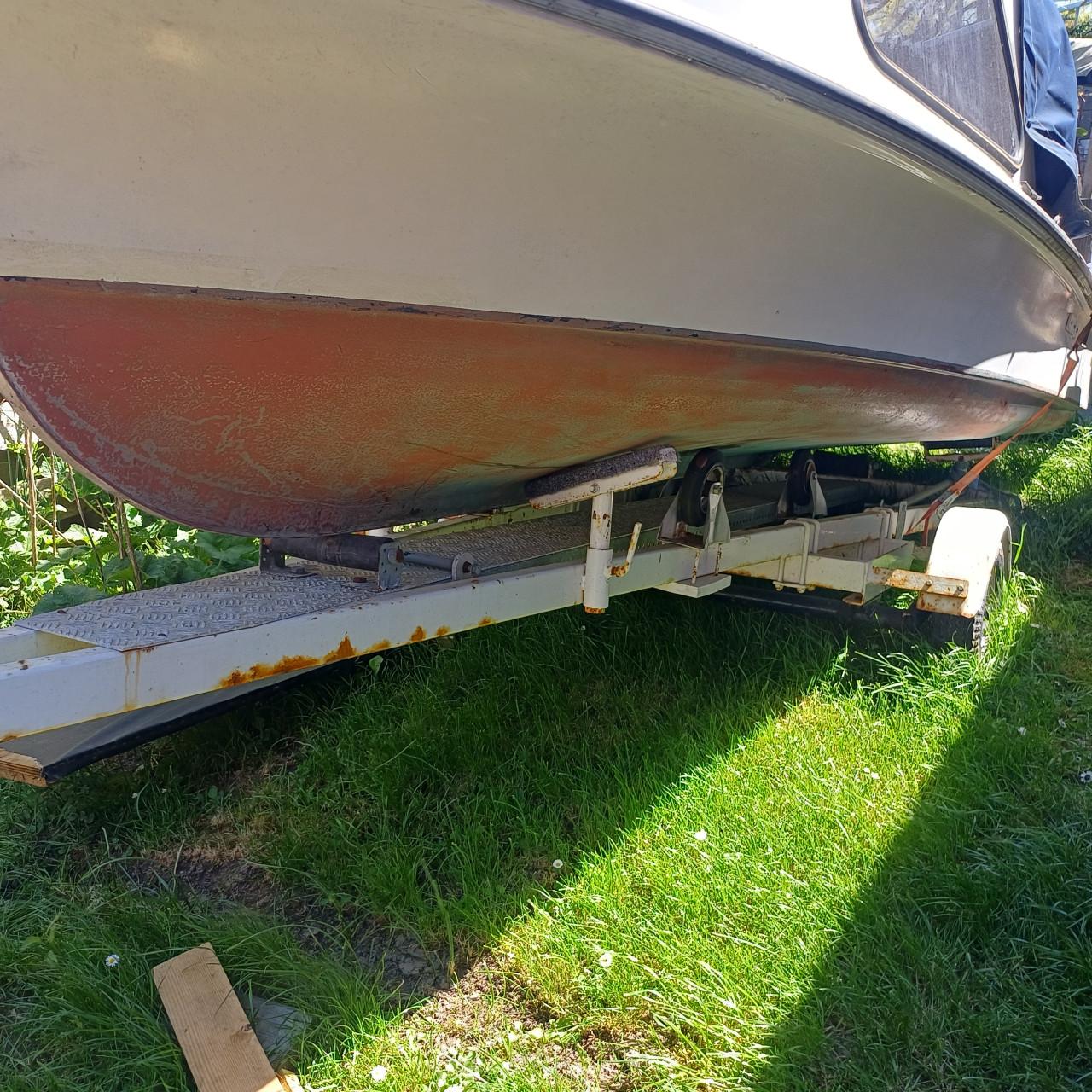 Boot met trailer zonder motor