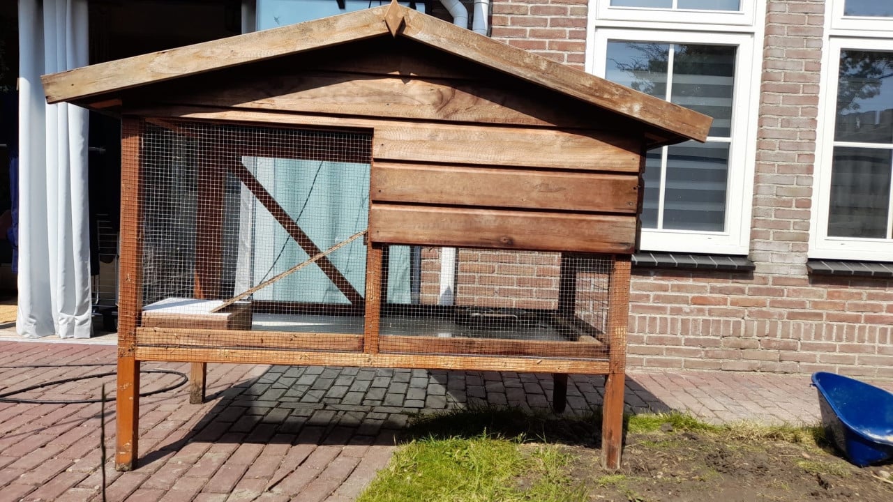 Groot compleet  konijnenhok
