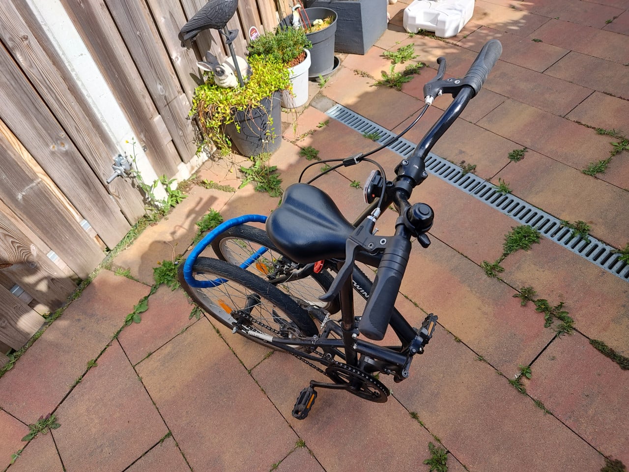 Vouwfiets met verlichting en slot
