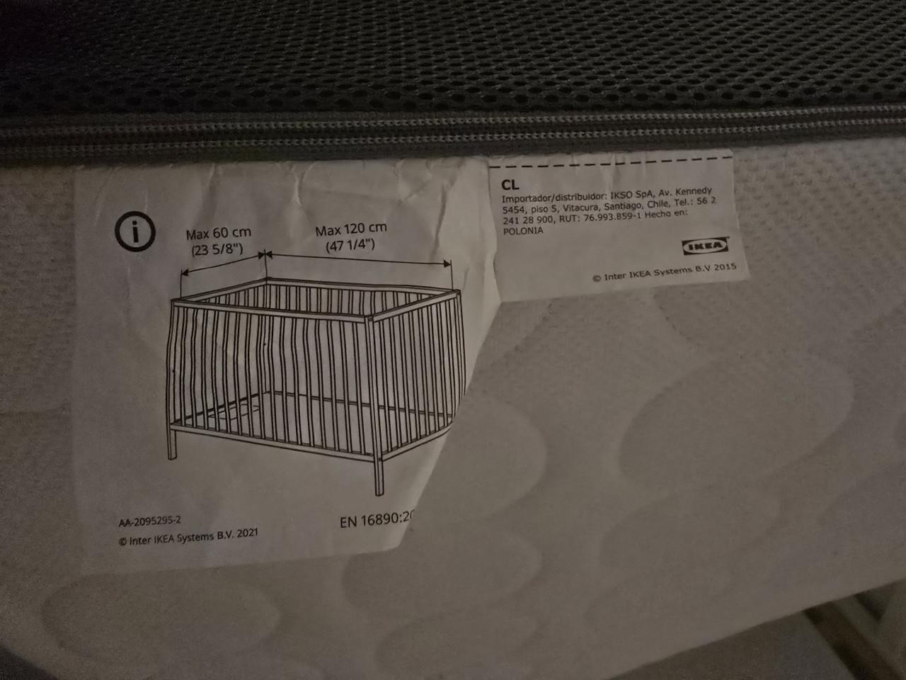 Bed en matras ikea 60x120.