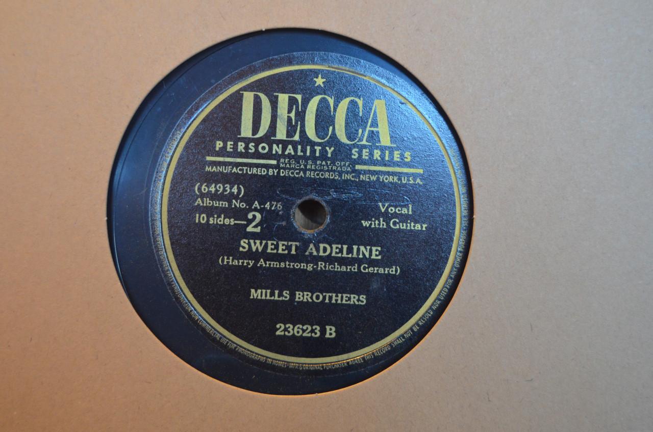 78 rpm Mills Brothers jaren '40 en '50 héél veel stuks. (5)