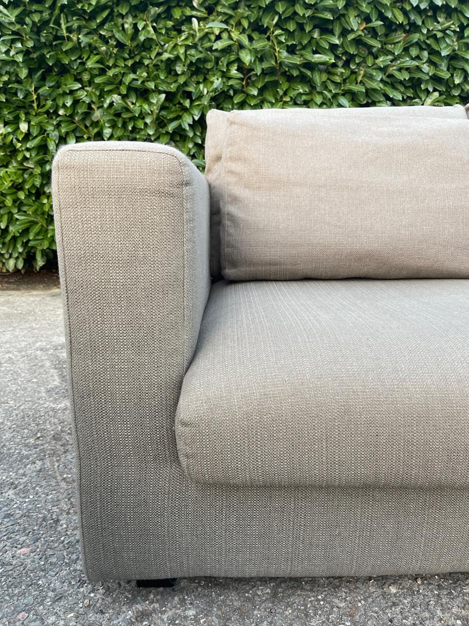 GRATIS LEVERING HEEL NL Taupe VIP 2x2,5zits Stoffen Bankstel