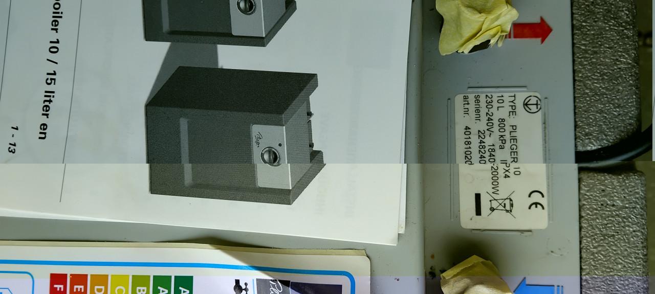 Keukenboiler 10 liter