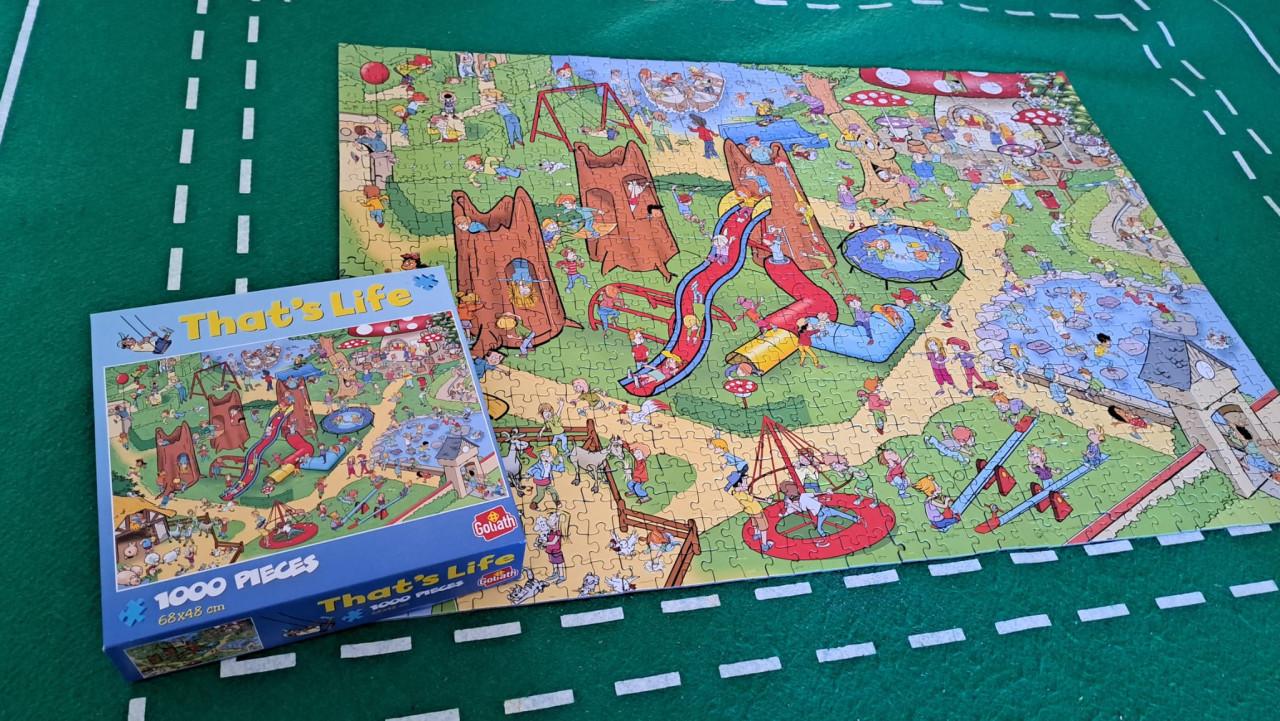 Legpuzzel van 1000 stukjes.