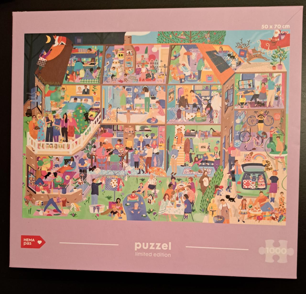 HEMA legpuzzels van ieder 1000 stukjes compleet