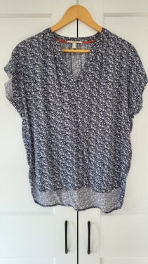 ESPRIT gebloemde viscose blouse top, mt 36