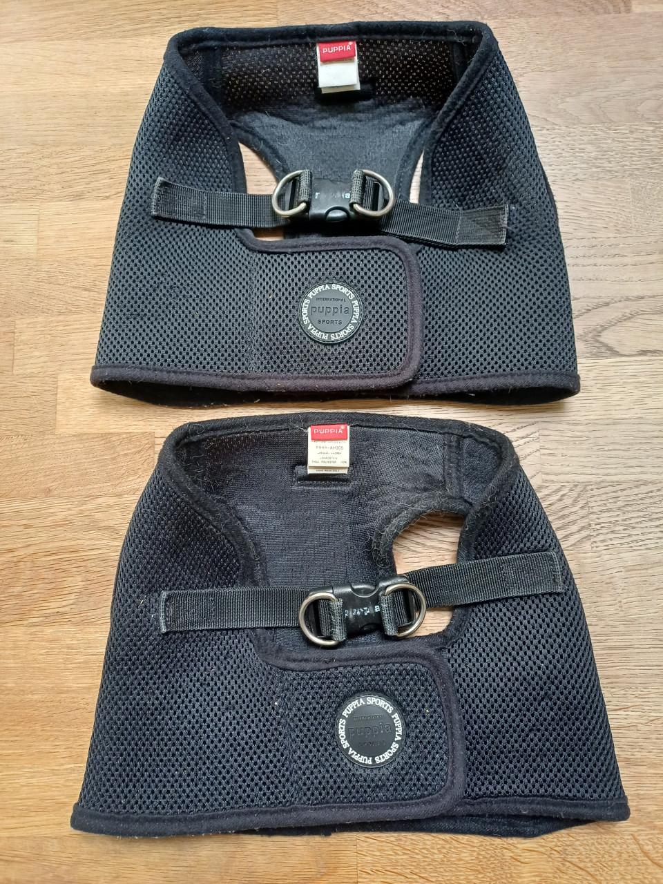 Puppia Soft vest Harnas TUIGJE maat xxl zwart - 2 stuks