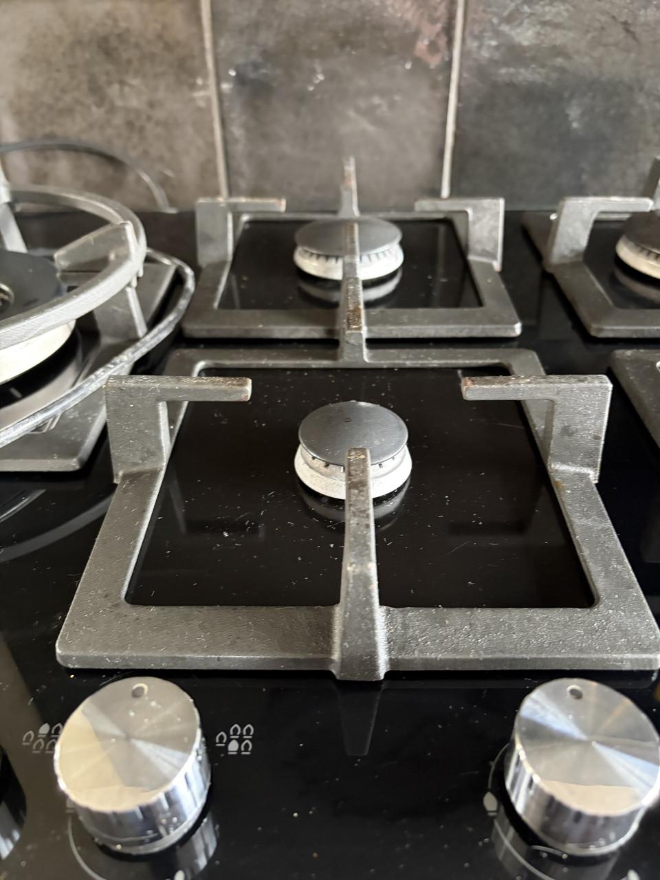 Siemens 5-pits gaskookplaat met wokbrander – zwart glas