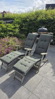 Teak houten Ligstoelen