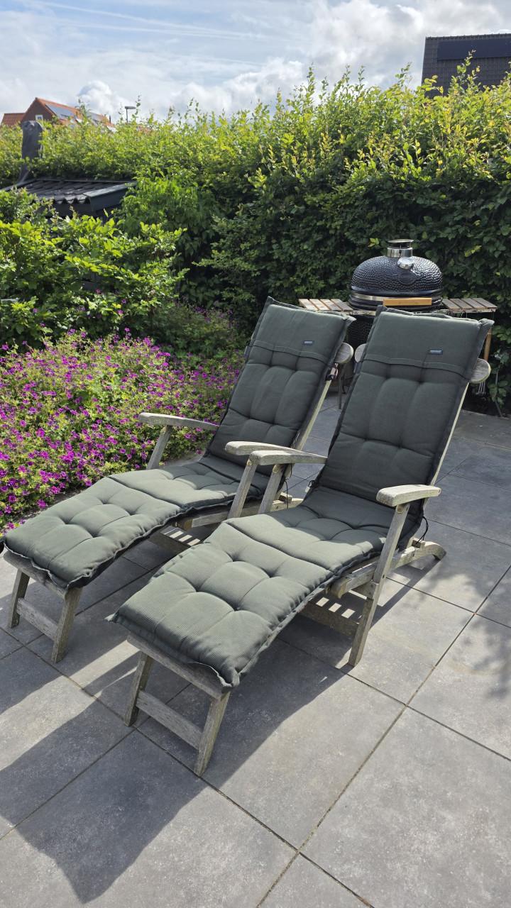 Teak houten Ligstoelen