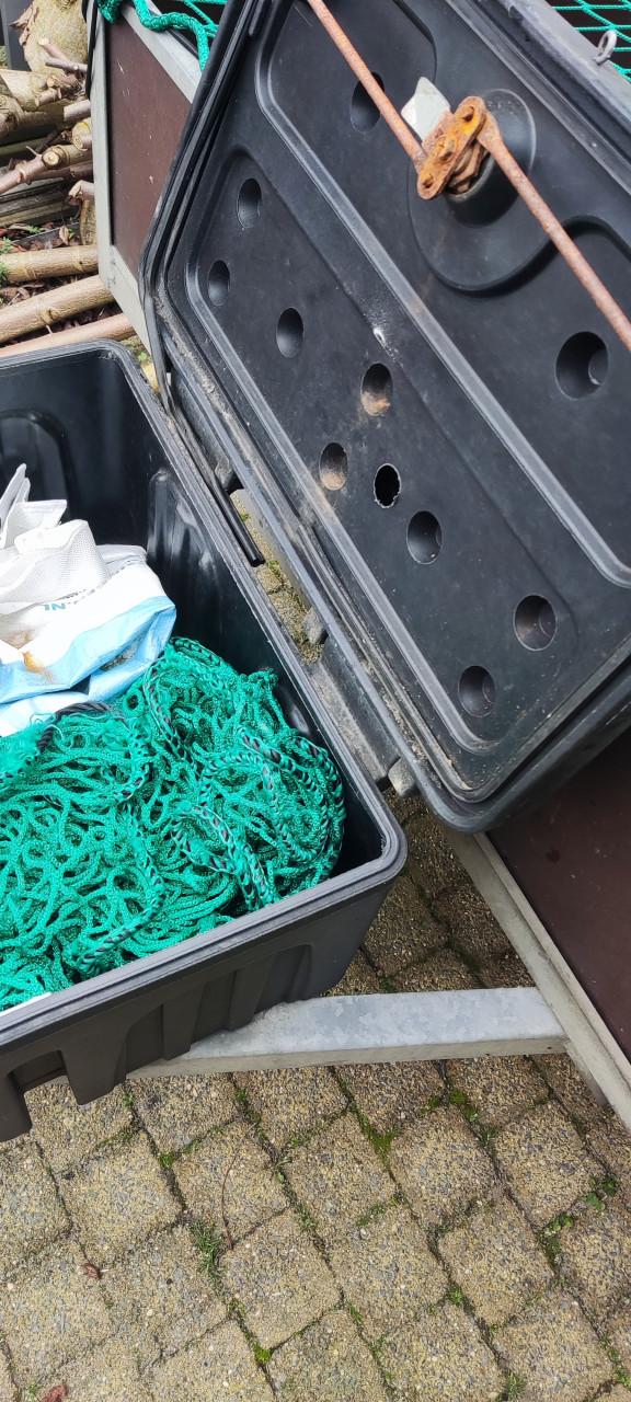 Goede nette aanhanger 190 x 120 + reserve wiel, bergbak, net, disselslot