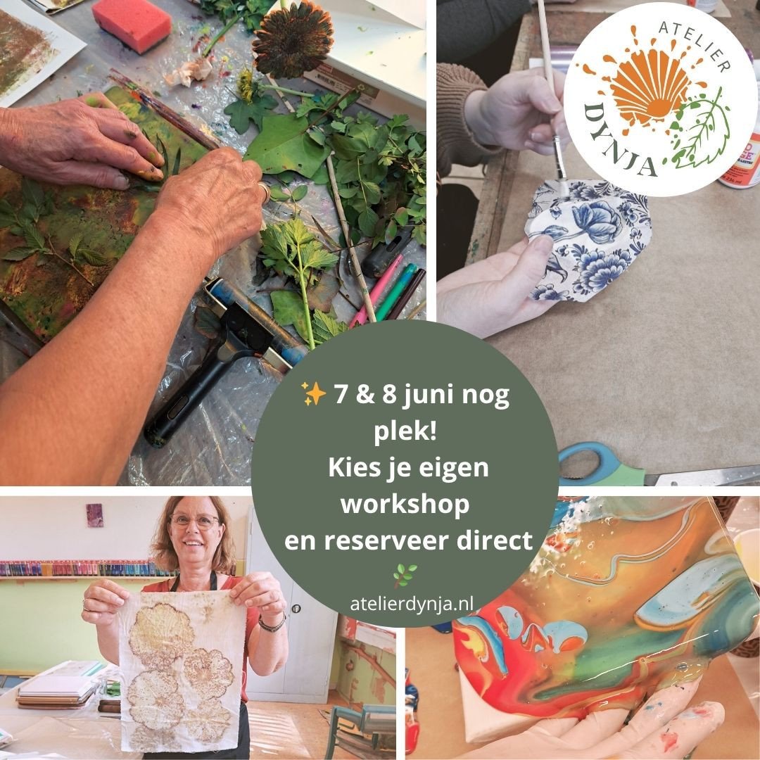 ✨ 7 & 8 juni nog plek! Kies je eigen workshop en reserveer direct 🌿