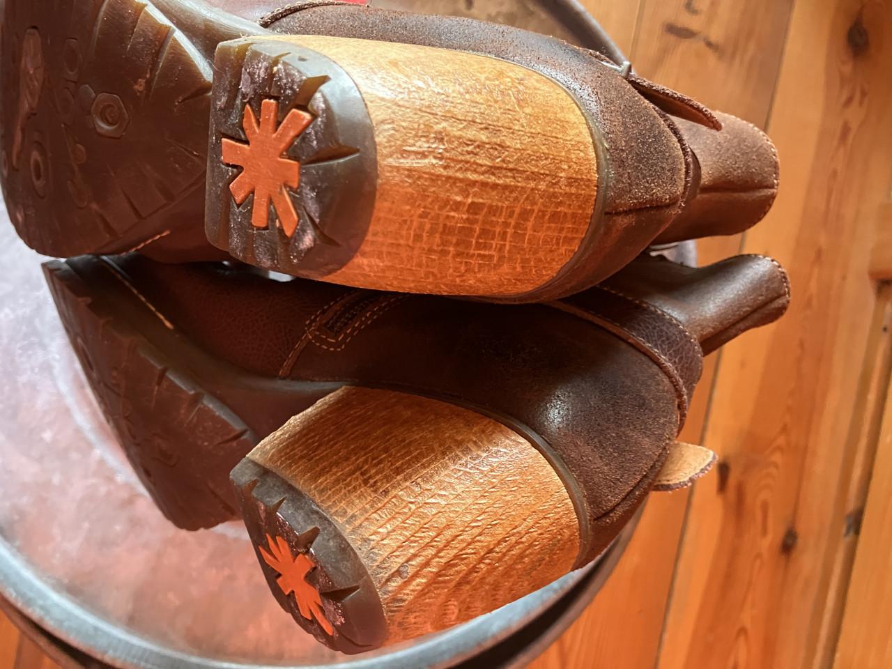 Lederen enkellaarsjes The Art Company