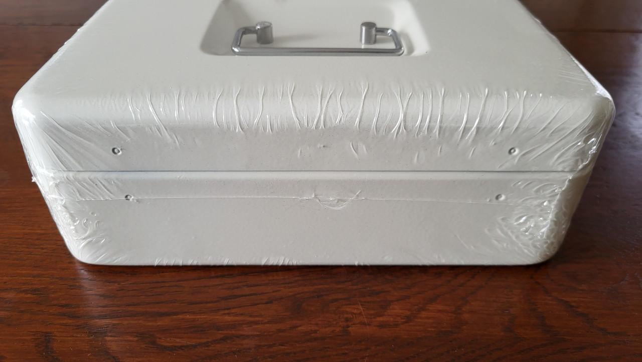 Wedo metalen geldkist geldcassette 25 x 18 x 9 cm - NIEUW