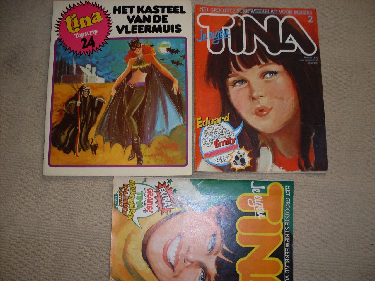 Tina Topstrips ,, Super-stripalbums, Debbie-albums, Medaillon-albums