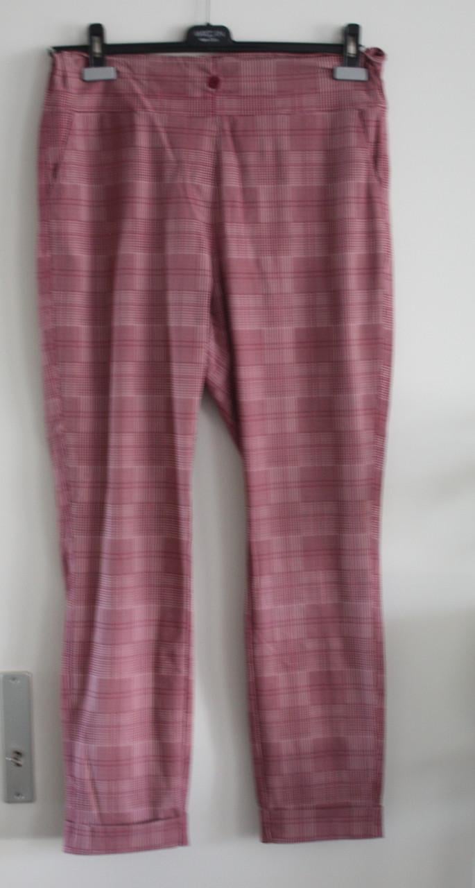 Roze rode geruite broek maat xl