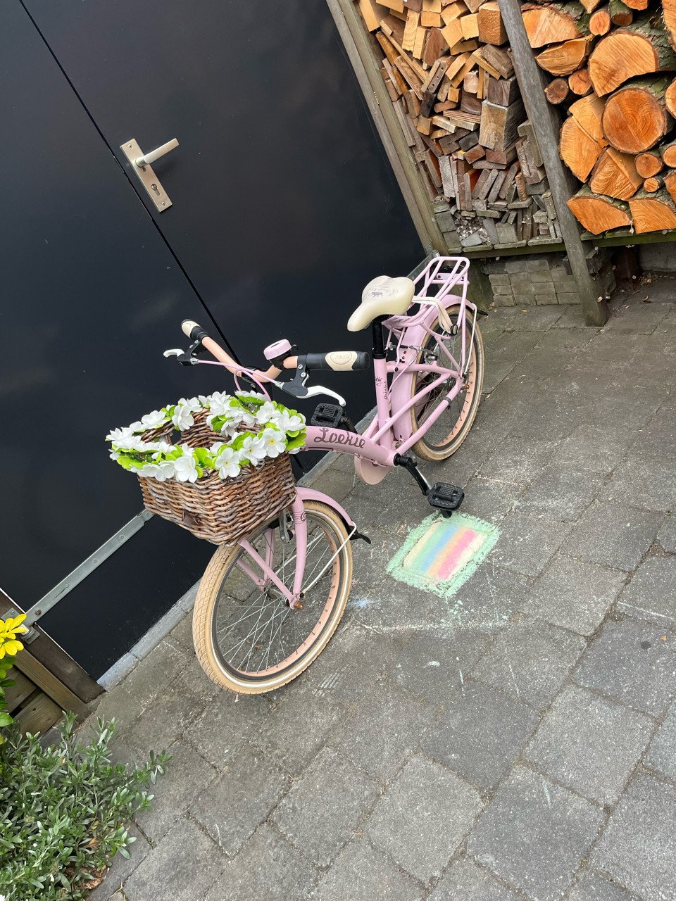 Loekie princes kinderfiets 20 inch meisjesfiets roze