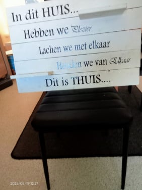 Houten bord om op te hangen