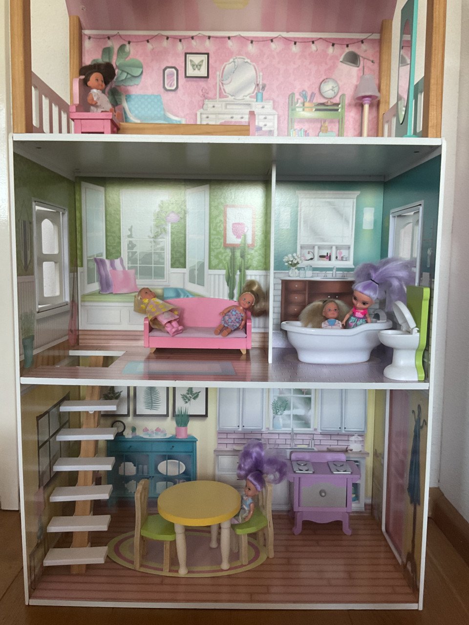 Houten barbiehuis (kidsCraft)