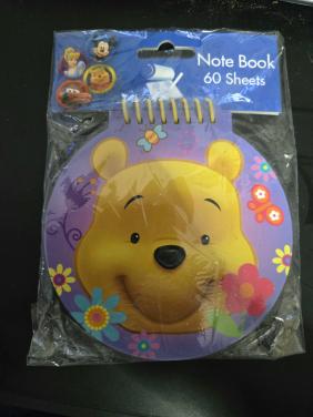 Disney Winnie de Poeh notitieblok met spiraalbinding. Nieuw