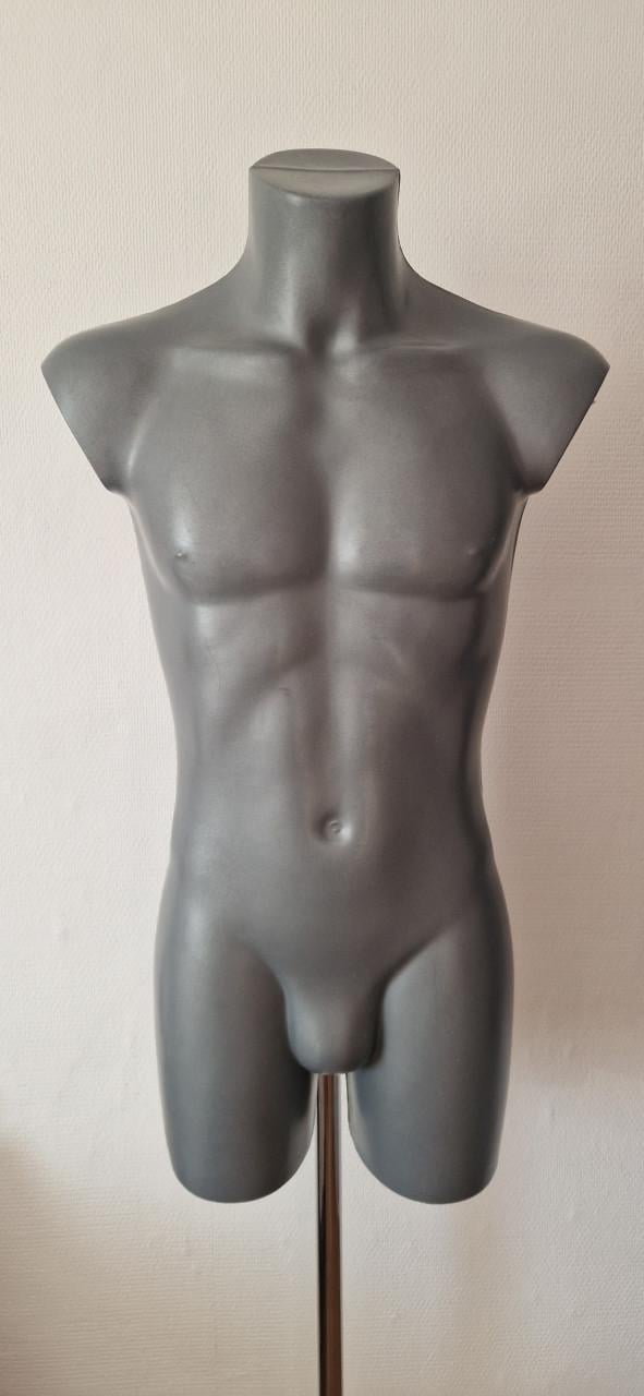 Paspop torso man met metalen verstelbare standaard
