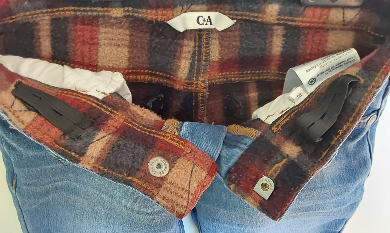 Gevoerde spijkerbroek van het merk C&A in maat 110