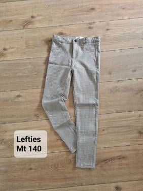 Lefties beige geruite broek maat 140
