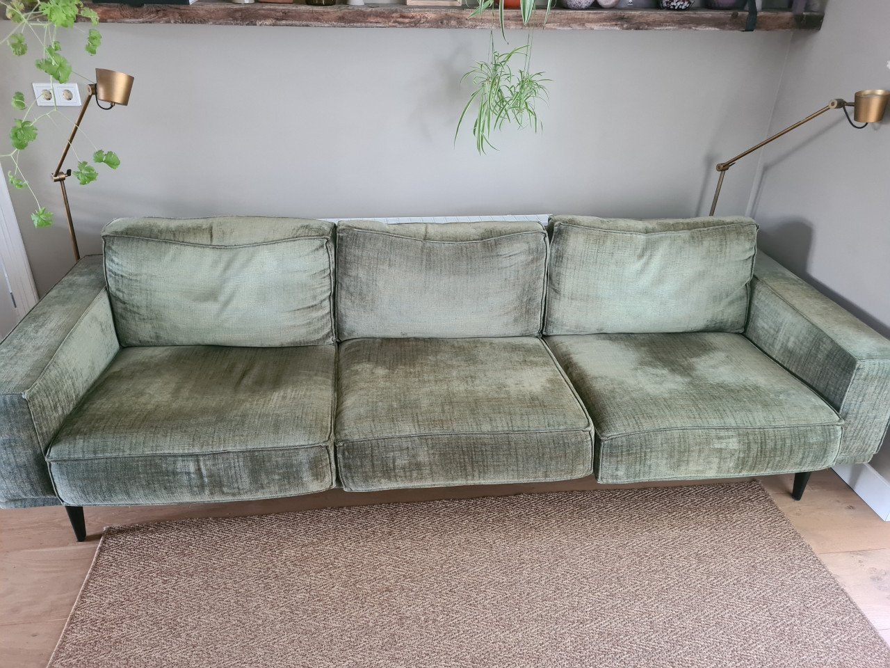 Nette bank, incl hocker