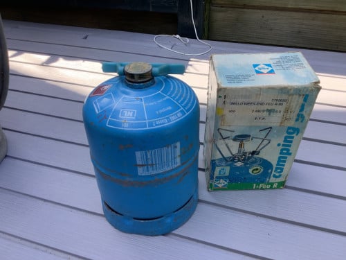 Gasfles + brander