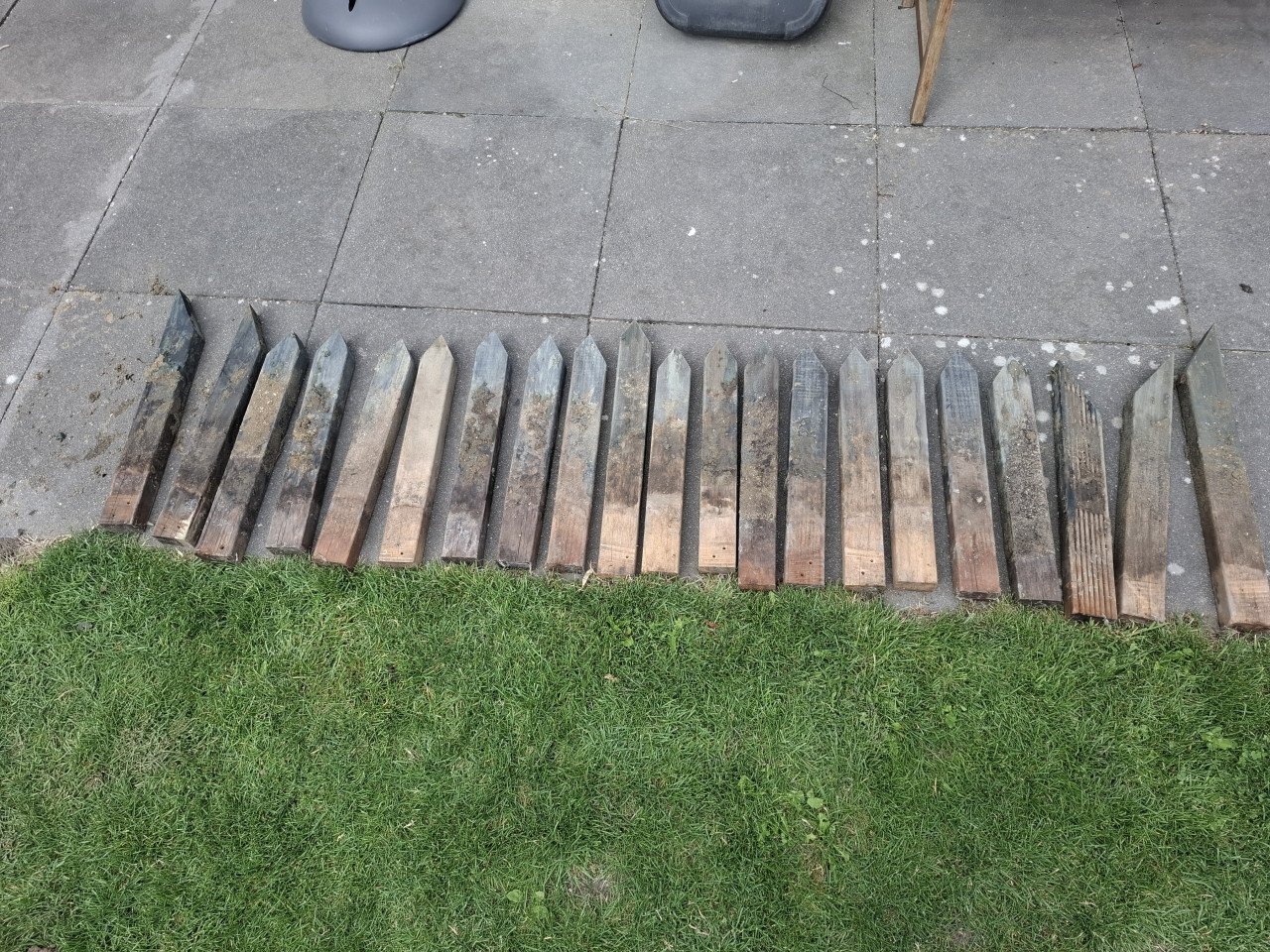 Houten palen