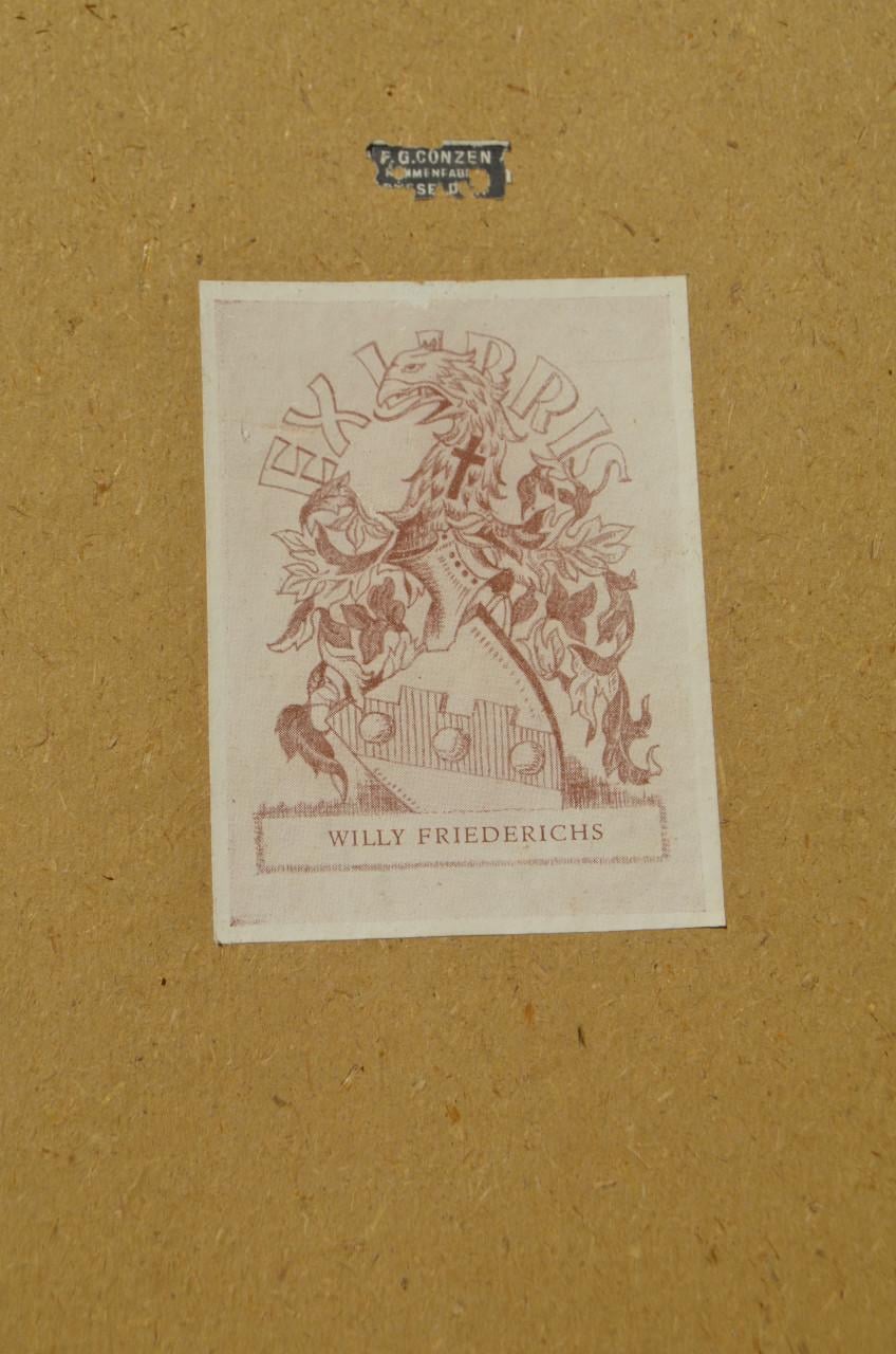 Belgische lithografische prenten van gebouwen (1)