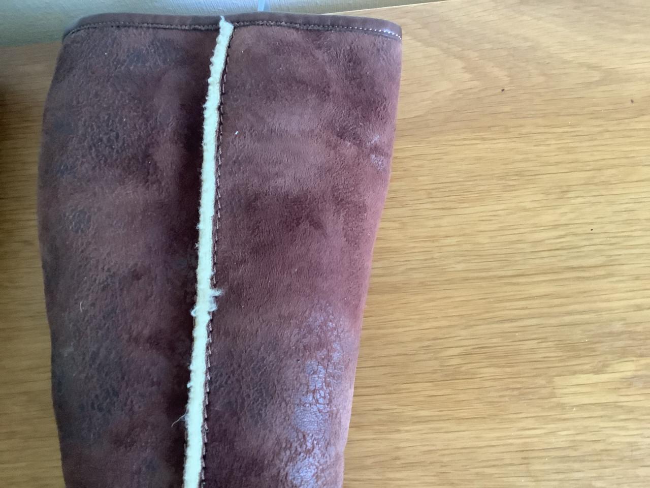 Gabor Laarzen Jak leer - bont gevoerd - kleur Mokka - boven wijdte 32/38 cm