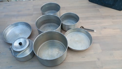 Kampeer pannenset
