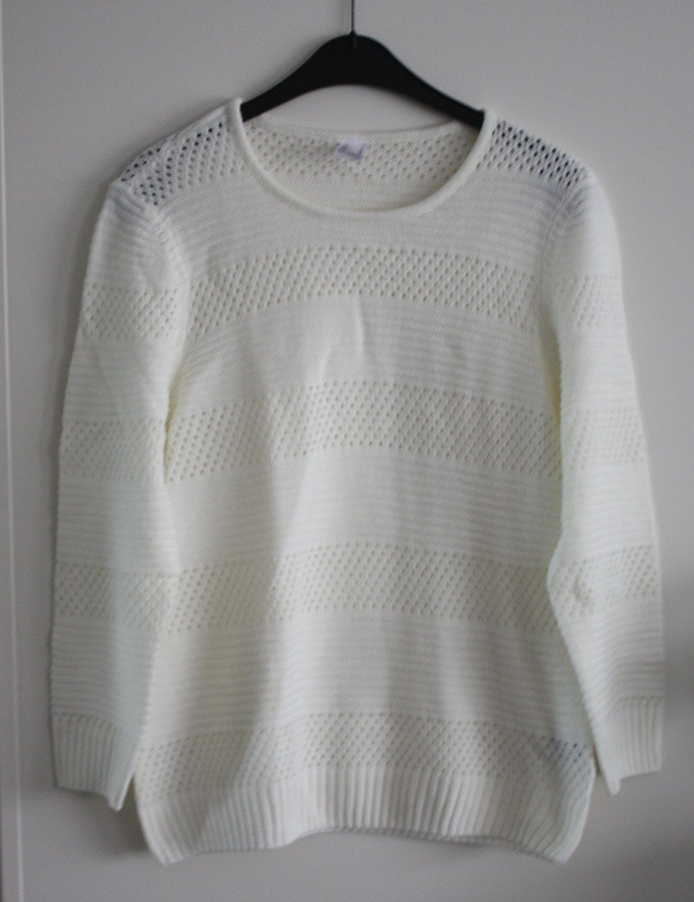 Gebreide trui  creme wit  maat 40