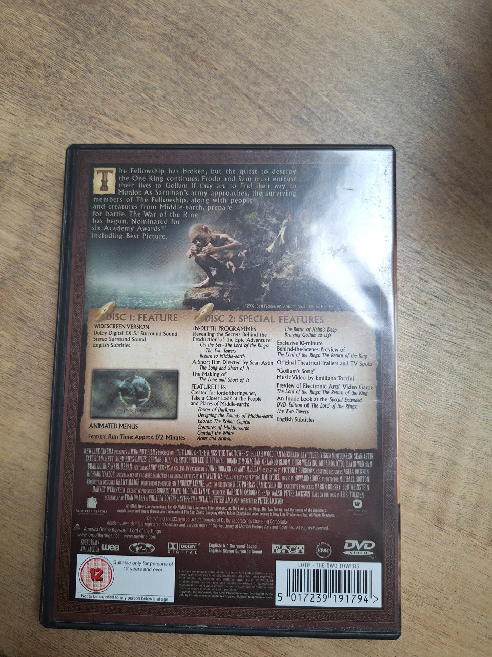 Lord of the rings the two towers