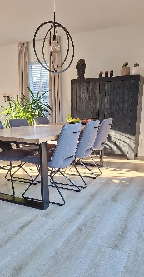 6 Xooon eetkamerstoelen in antraciet  in zeer goede staat