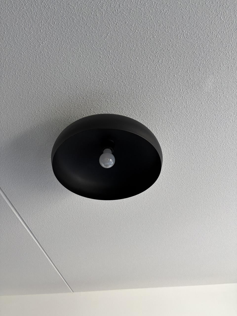 Plafondlamp Ø 40 cm mat zwart