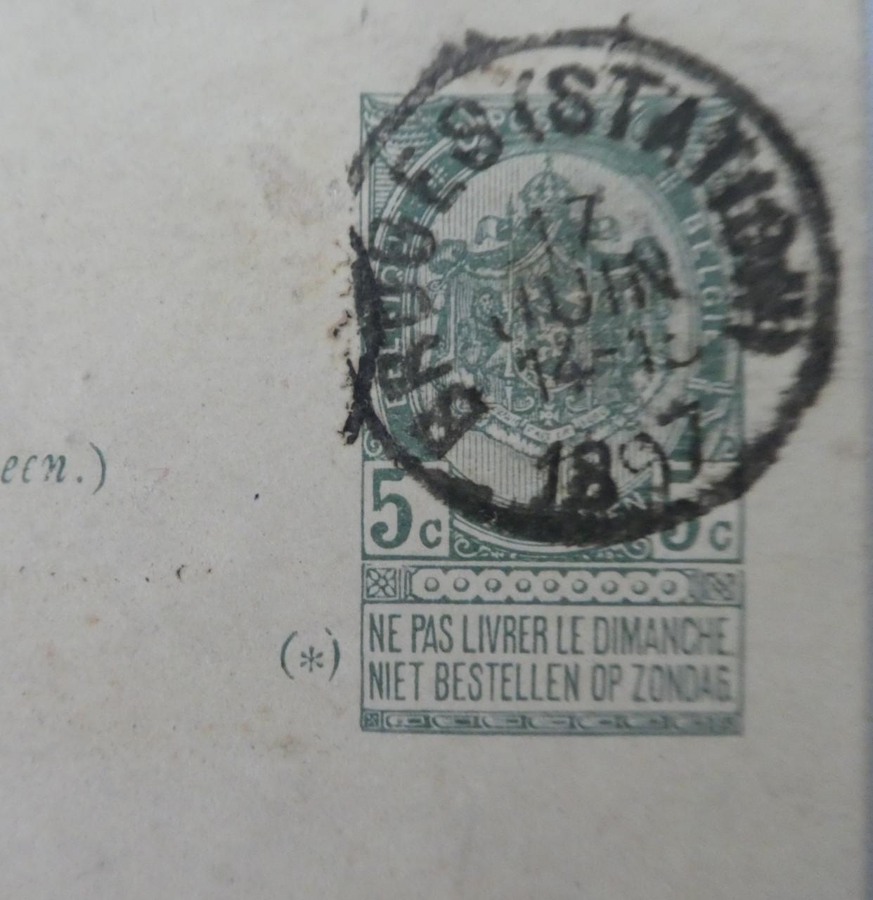 Briefkaarten 3x, 1887, 1897, 1898, Brugge – Sluis