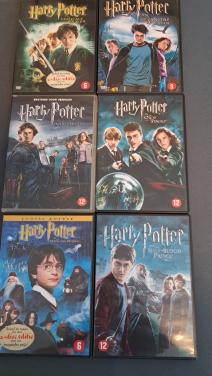 6 DVD's van Harry Potter