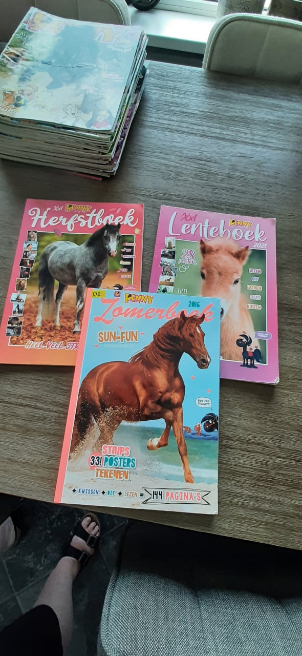 Flinke stapel Penny's stripboeken en Tina