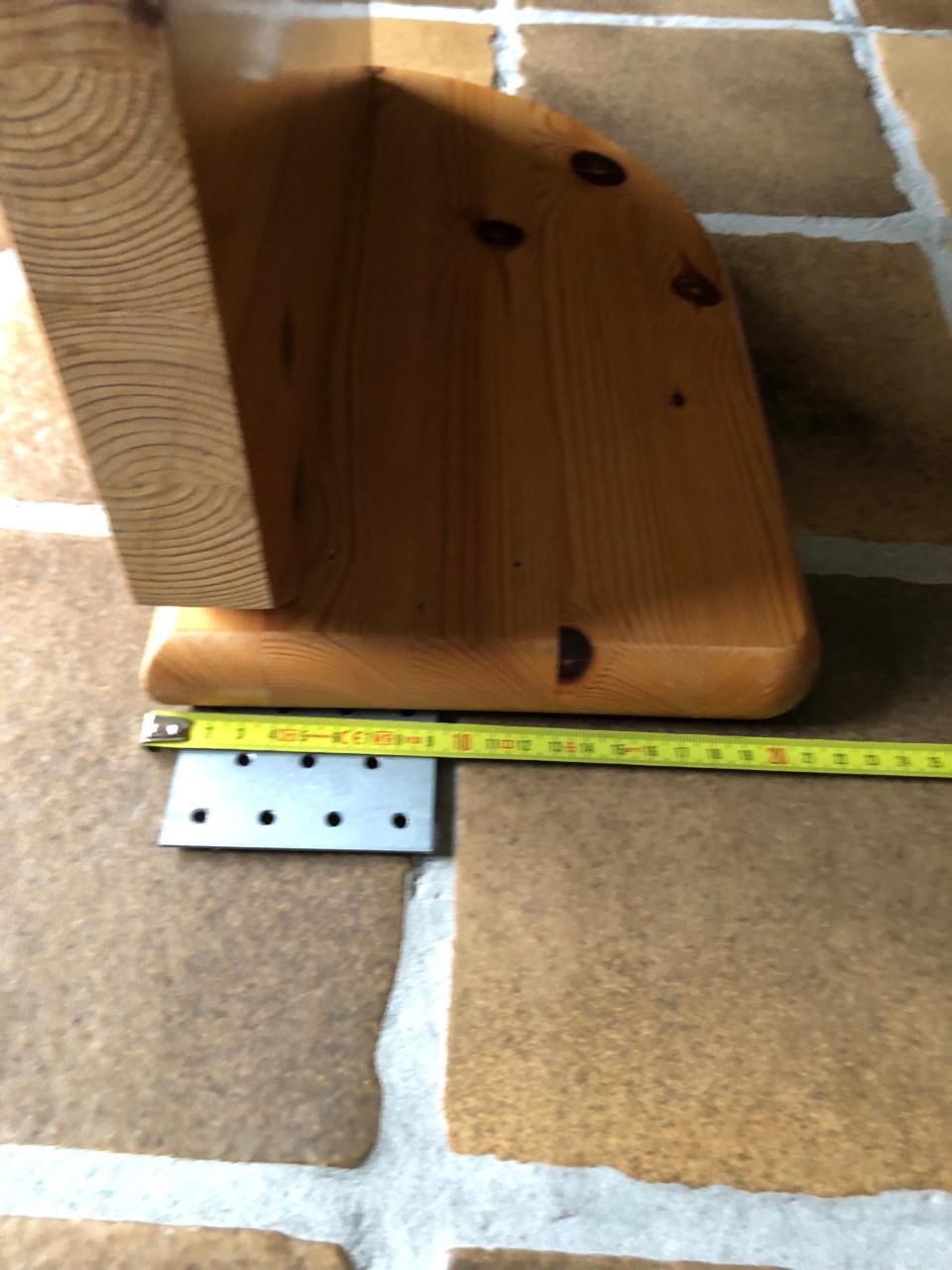 Houten bedplankje / nachtkastje voor aan het bed
