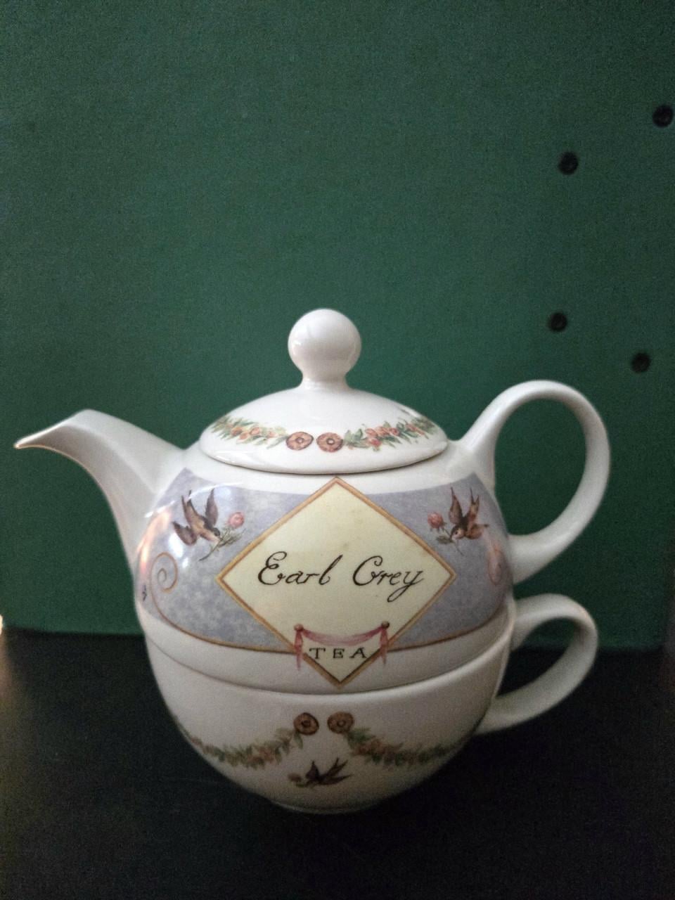 "Tea for One" porseleinen theeset ,Nieuw,